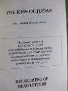 The Kiss of Judas Letter D